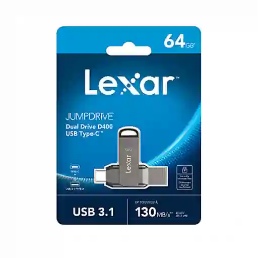 Memoria Usb Type-c Dual Drive 64gb 3.2 D400 - Lexar