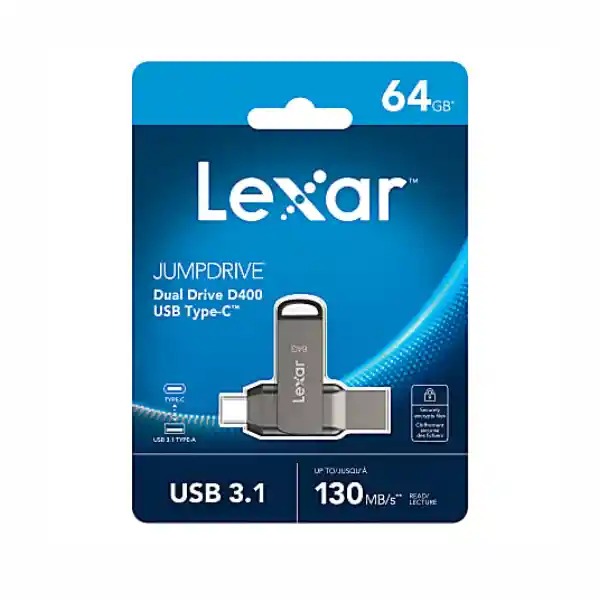 Memoria Usb Type-c Dual Drive 64gb 3.2 D400 - Lexar