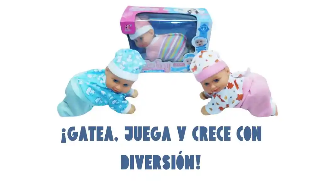 Gateadores Bebes Muñecos Muñecas Juguete Niñas Gatear Baby