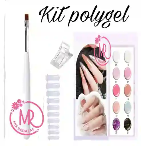 Kit Polygel En Tono #02 (rosado)