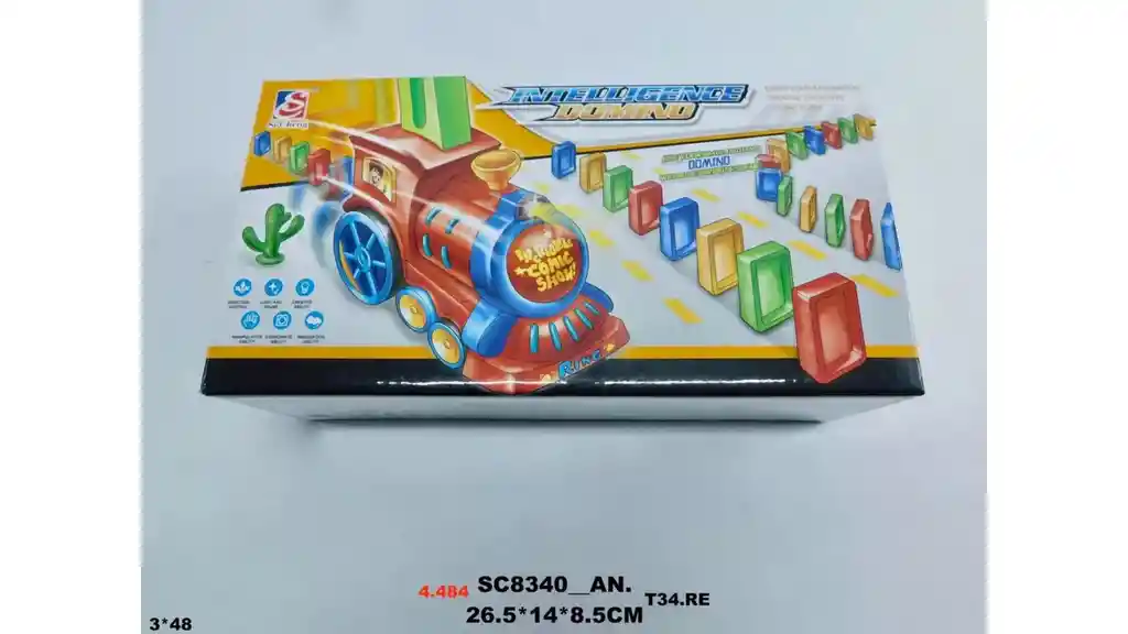 Juguete Carro Tren Dominó Electrónico Con Luces Y Sonidos