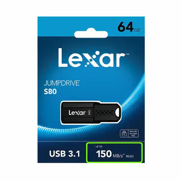 Memoria Usb 64gb 3.1 S80 150 Mb/s Lexar