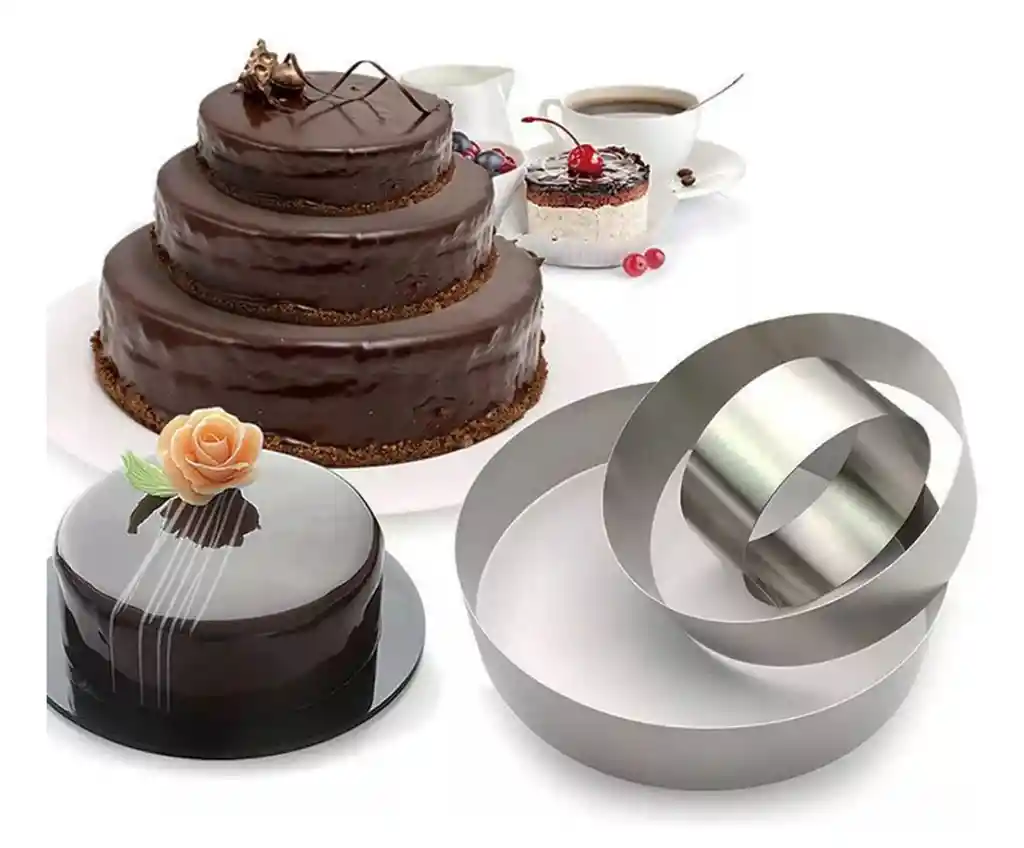 Set X3 Moldes Repostería Aros Redondos