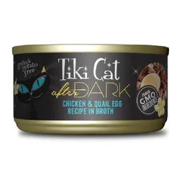 Lata Tiki Cat After Dark Cicken And Quail Egg X80gr