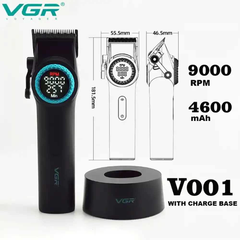 Maquina Cortadora De Cabello Inalámbrica Profesional Hair Clipper Vgr V-001