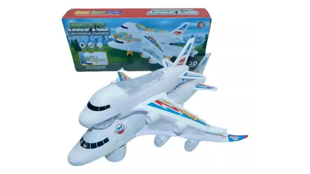 Transporte Avión Juguete Luces Sonido Movimiento Niños Bebe