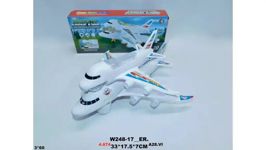 Transporte Avión Juguete Luces Sonido Movimiento Niños Bebe