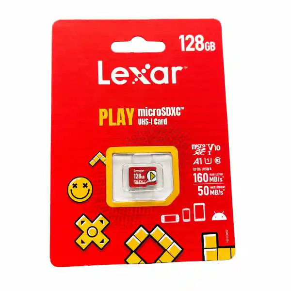 Memoria Micro Sd 128gb Play A1 V10 150mb/s-lexar