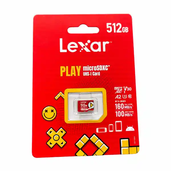 Memoria Micro Sd 512gb Play A2 V30 150mb/s-lexar