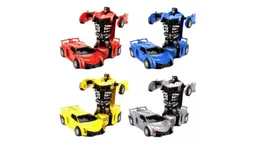 Auto Transformers Robot De Impulso Carro Juguete Camión