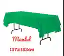 Mantel Plástico Reutilizable Verde Navidad