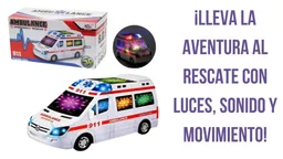 Ambulancia Luces Sonido Movimiento Juguete Camioneta