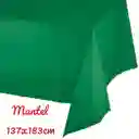 Mantel Plástico Reutilizable Verde Navidad