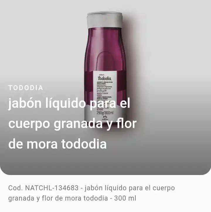 Natura - Jabón Líquido En Gel Para El Cuerpo Ekos - Granada Y Flor De Mora