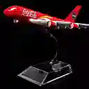 Avión Escala A380 Coca Cola 1:400 Metalico Con Base 15cm