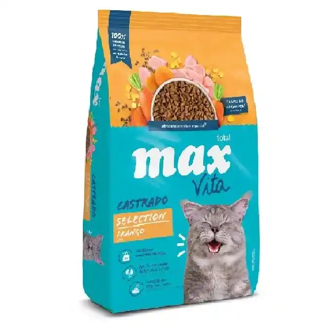 Max Vita Cat Castrado Selection X 1kg (pollo)