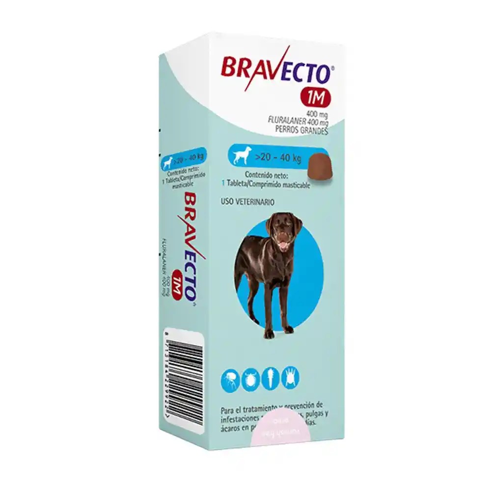 Bravecto 1m Para Perros 20kg - 40kg