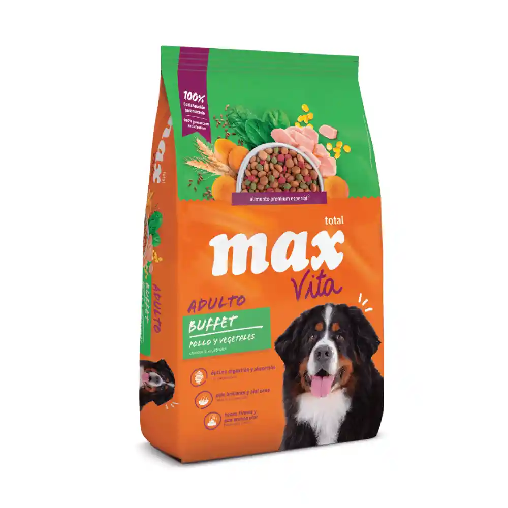 Max Vita Perro Adulto Buffet X 2kg (pollo Y Vegetales)