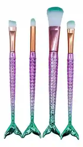 Set Brochas Sirena X 4 - Unidad