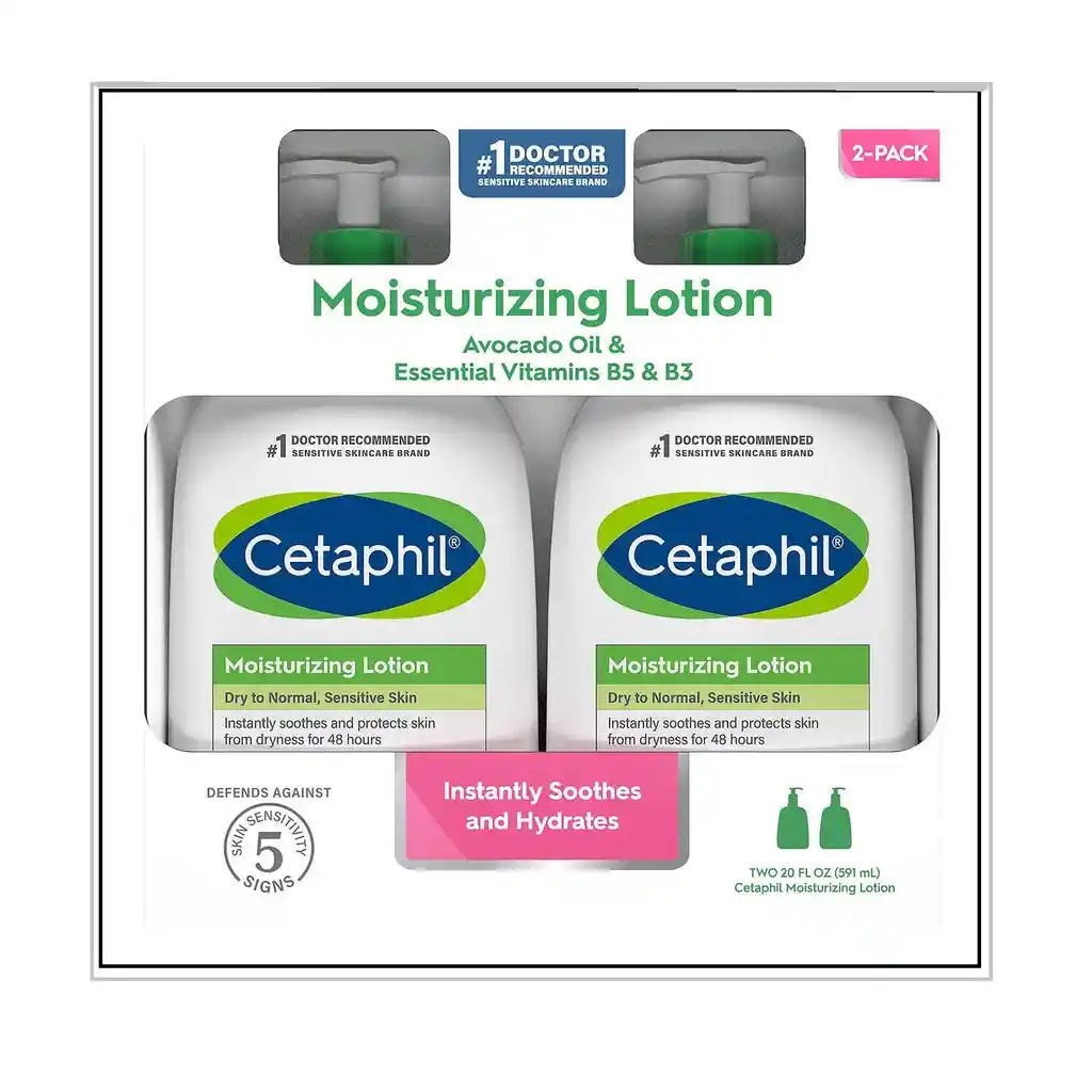 Cetaphil Moisturizing Lotion 44 Oz Paquete X2 De 591ml