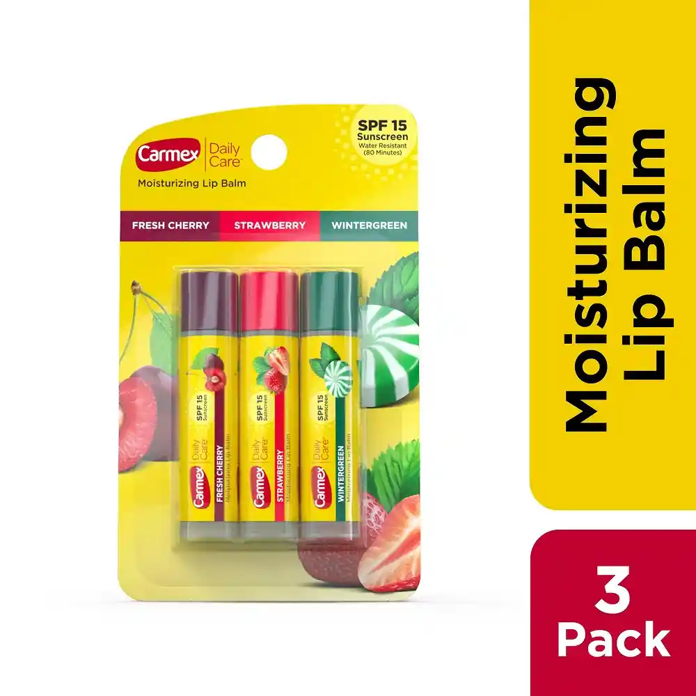 Carmex Bálsamo Labial Hidratante Brillante Spf 15 Multisabor