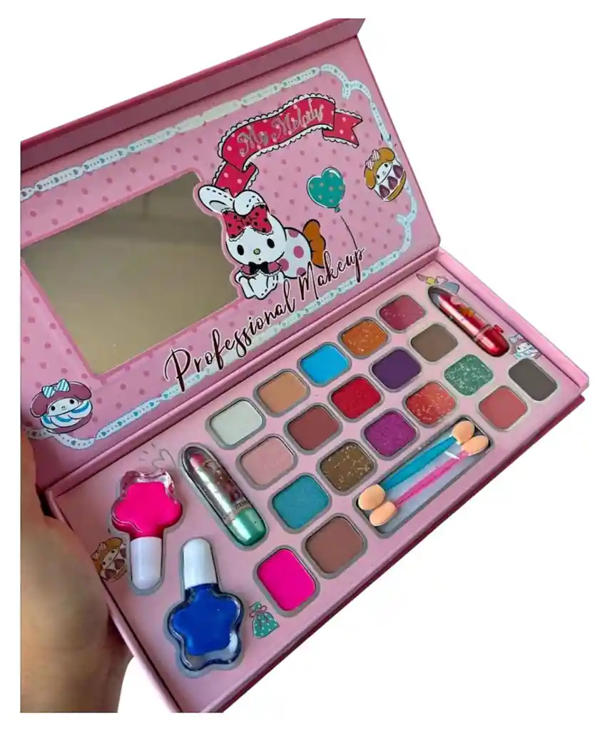 Kit De Maquillaje Para Niñas Set De Cosméticos Reales Melody