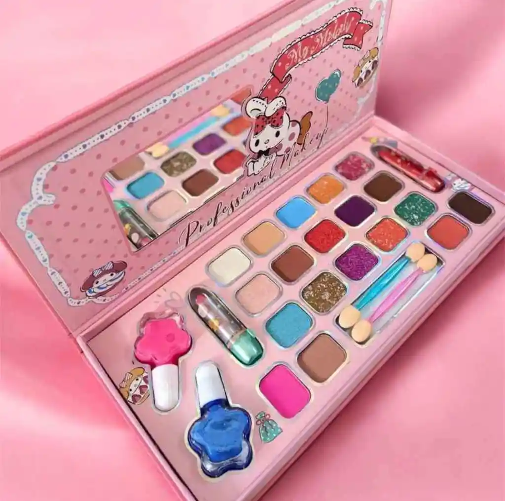 Kit De Maquillaje Para Niñas Set De Cosméticos Reales Melody