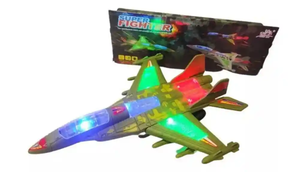 Avión Militar Movimientos Música Luces Niños Juguete