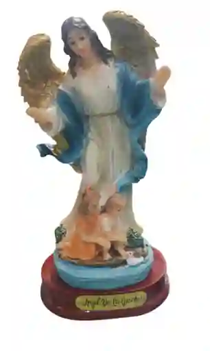 Figura Religiosa Ángel De La Guarda Porcelana Cattolica