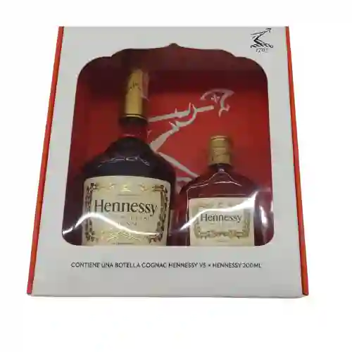 Estuche Cognac Hennessy 700ml + Gts Hennssy 200ml
