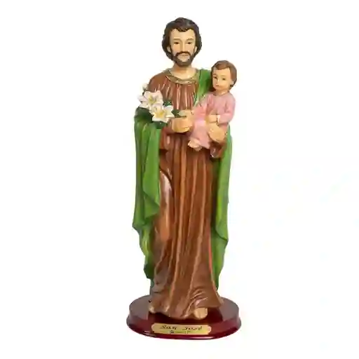 Figura Religiosa San José 13cm Porcelana Italiana Firenzi