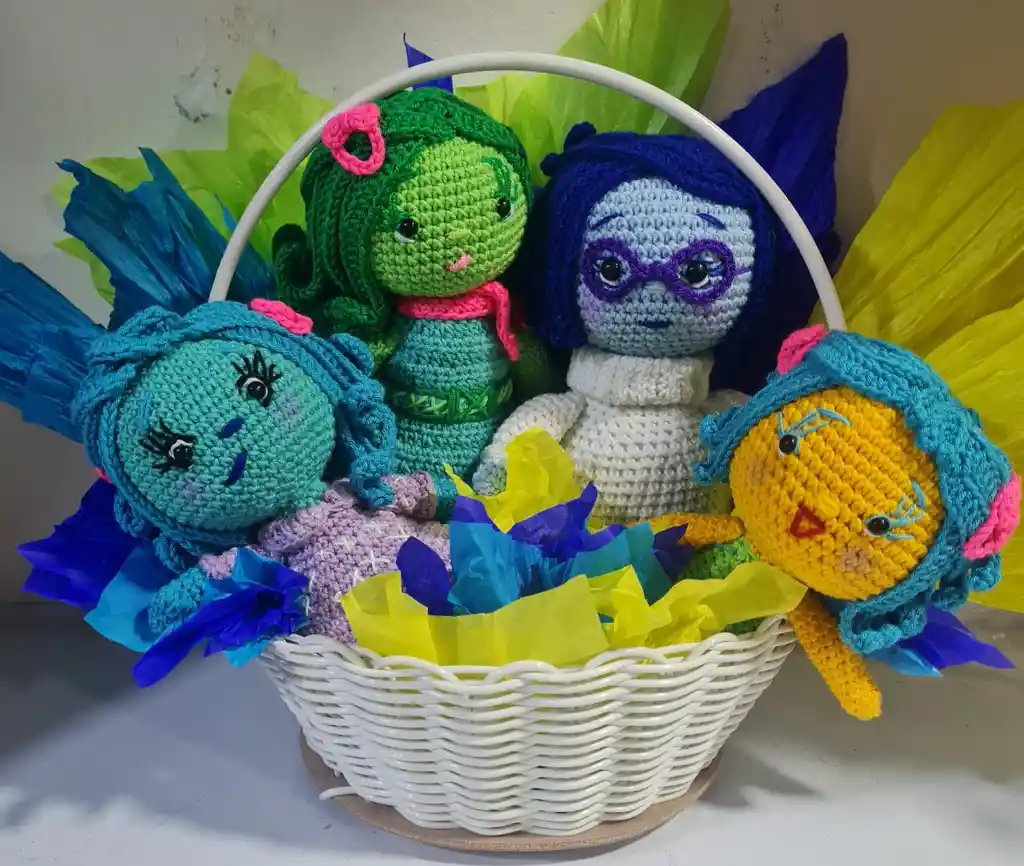 Personajes De Intensamente En Crochet