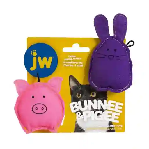 Juguete Para Gato Pie-ee Y Bunn-ee Jw Catnip