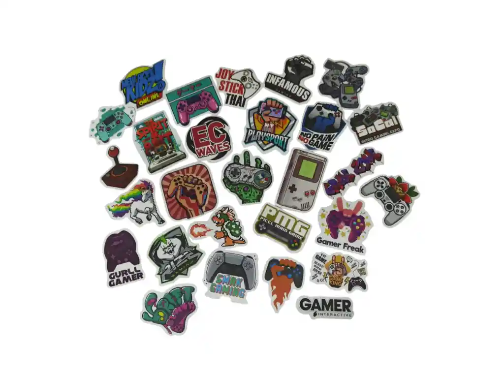 Pegatinas Videojuegos Stickers Calcomanias Adhesivos Coleccion X25 Unidades