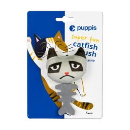 Juguete Para Gato Catfish Plush Gris