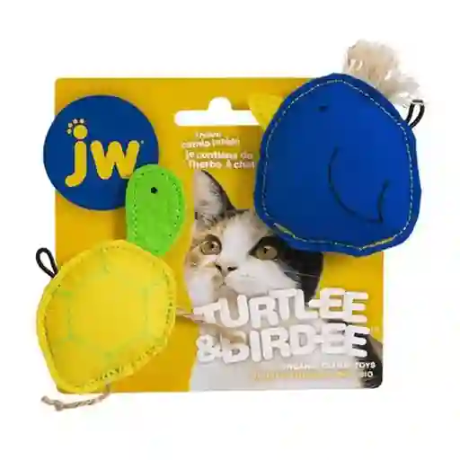 Juguete Para Gato Bird-ee Y Turtl-ee Jw Catnip