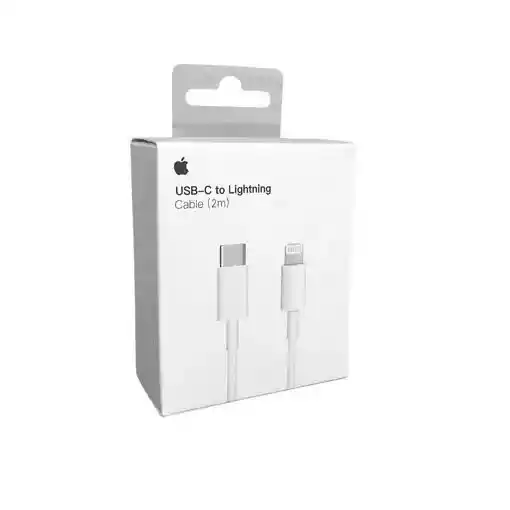 Cargador Iphone 20w Carga Rapida Aaa + Cable 2 Metros Tipo C A Lightning Excelente Calidad