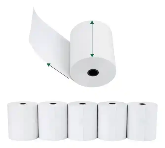 Rollo Papel Termico 80mm X 60mtrs Impresora Pos Pack X 6unds