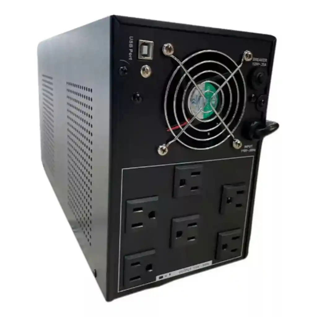 Ups Hikvision Ds-ups3000, 3000va/1800w, 6 Tomas, Display Lcd