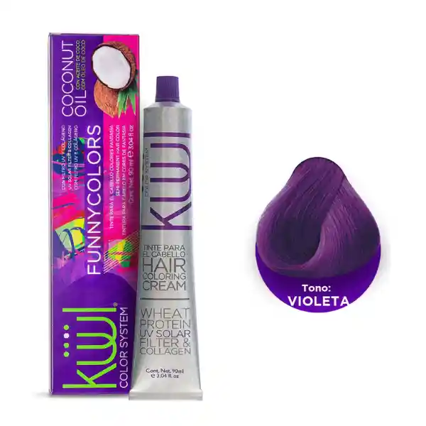 Kuul Tinte En Crema Para Coloración De Fantasía Tono Violeta