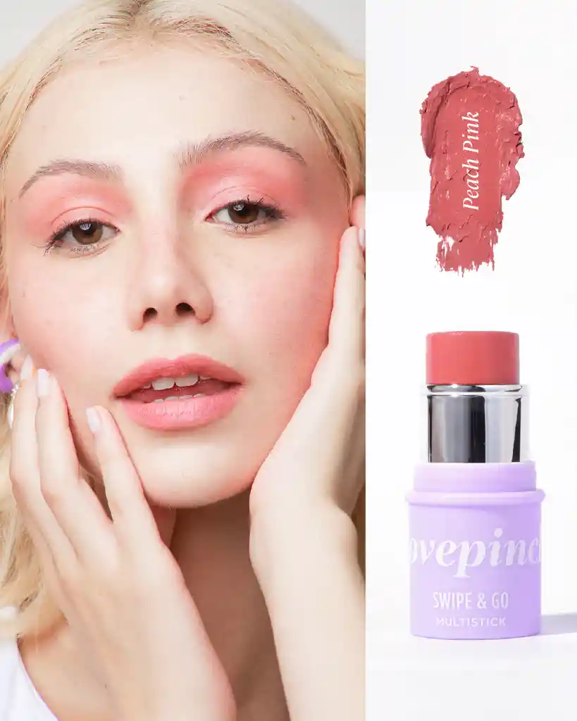 Kit Tinta + Multistick Peach Pink+ Lipgloss