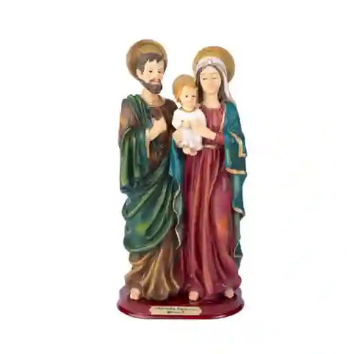 Figura Religiosa Sagrada Familia 13cm Porcelana Italiana Firenzi