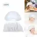 12 Cofia Gorro Desechables Cocina Baño Spa Turco Hospital Enfermera