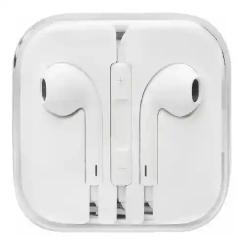 1 Audifonos Intraurales Blancos Compatibles Manos Libres Microfono 3.5 Con Estuche