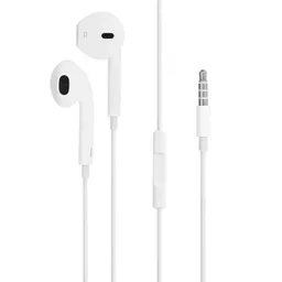 1 Audifonos Intraurales Blancos Compatibles Manos Libres Microfono 3.5 Con Estuche