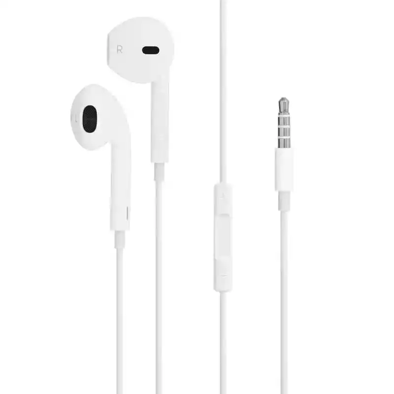 1 Audifonos Intraurales Blancos Compatibles Manos Libres Microfono 3.5 Con Estuche