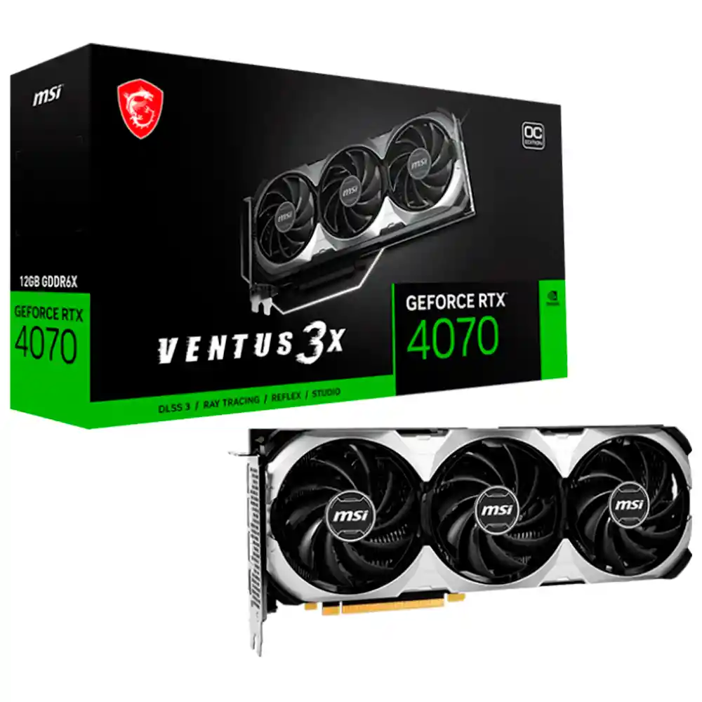 Tarjeta De Vídeo Msi Geforce Rtx 4070 Ventus 3x Oc 12gb