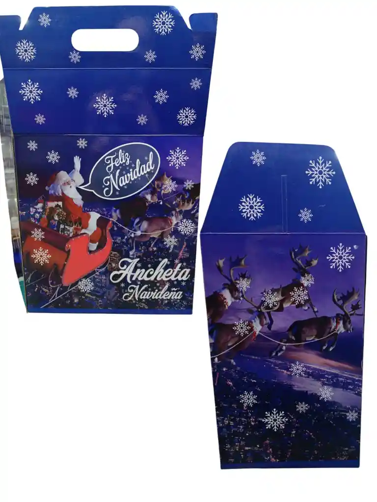 Caja Ancheta, Caja Regalo Nsvidad, Decoración Navideña