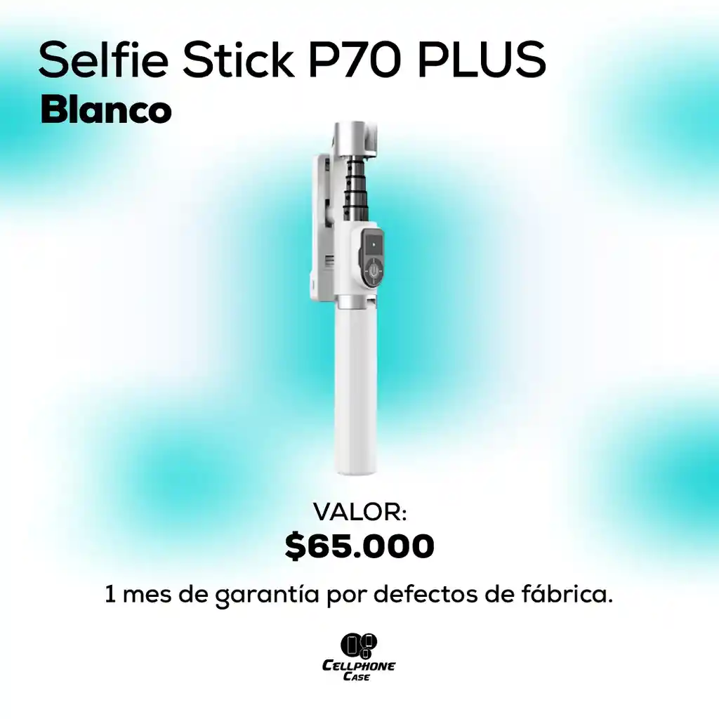 Selfie Stick P70 Plus Blanco