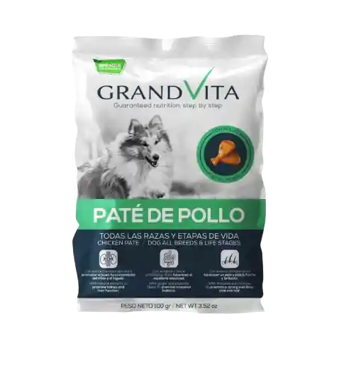 Grand Vita Perro Pate De Pollo 100 Grs